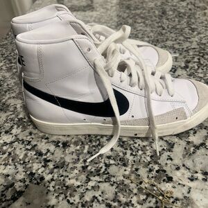 Nike White and Black blazer Sneakers